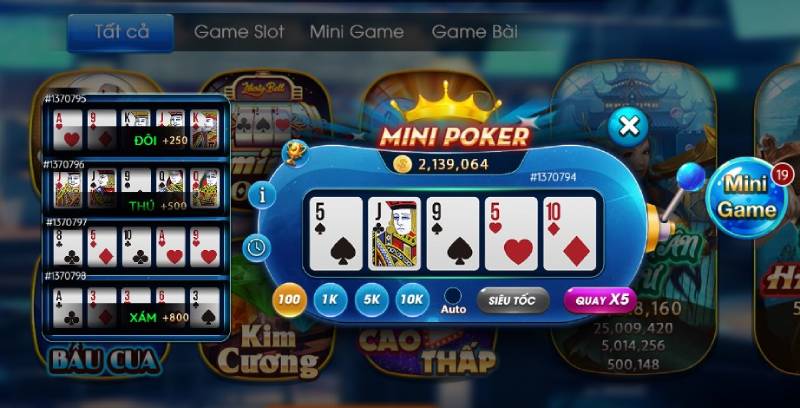 Mini Poker có thực sự dễ thắng?