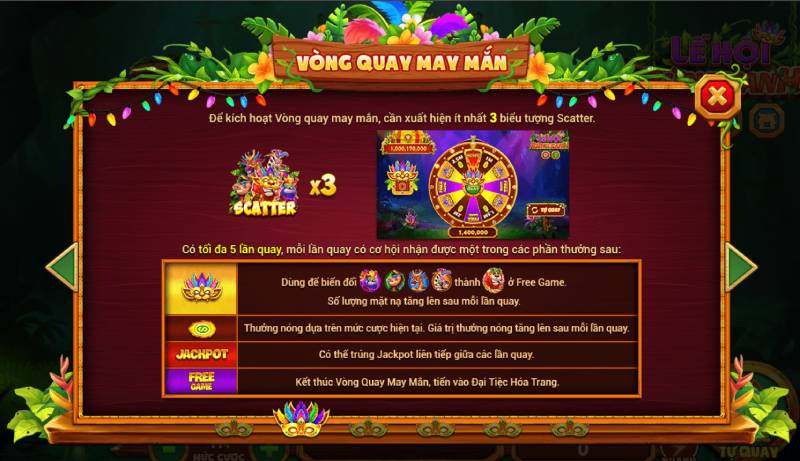 Vong quay may man rung xanh